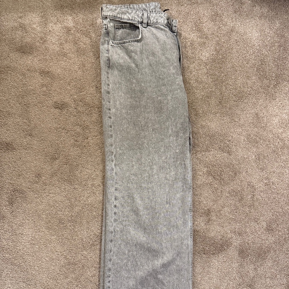 Abercrombie Curve Love High Rise Wide Leg Jeans